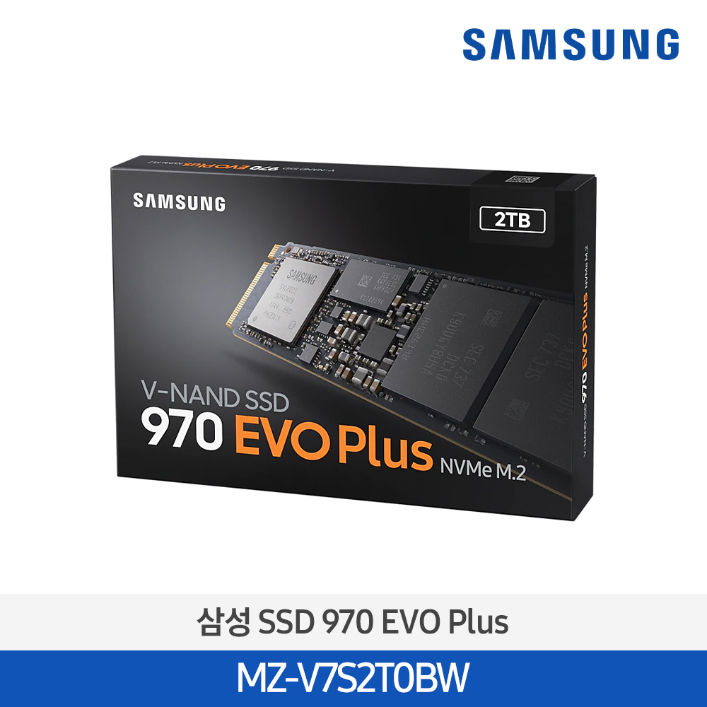 [삼성전자] SSD 970 EVO Plus NVMe M.2 2TB MZ-V7S2T0BW