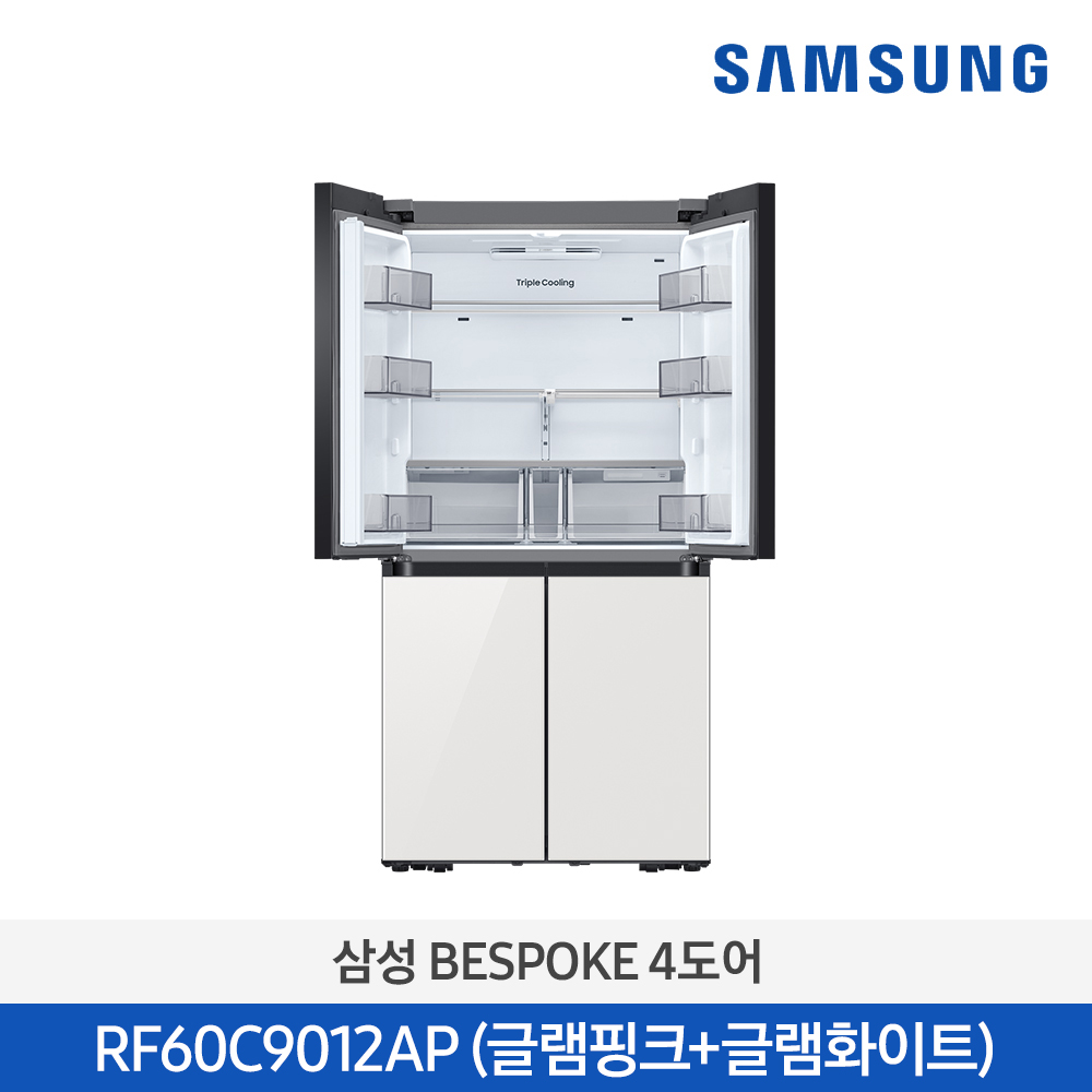 [삼성전자] BESPOKE 냉장고 4도어 RF60C9012APPW
