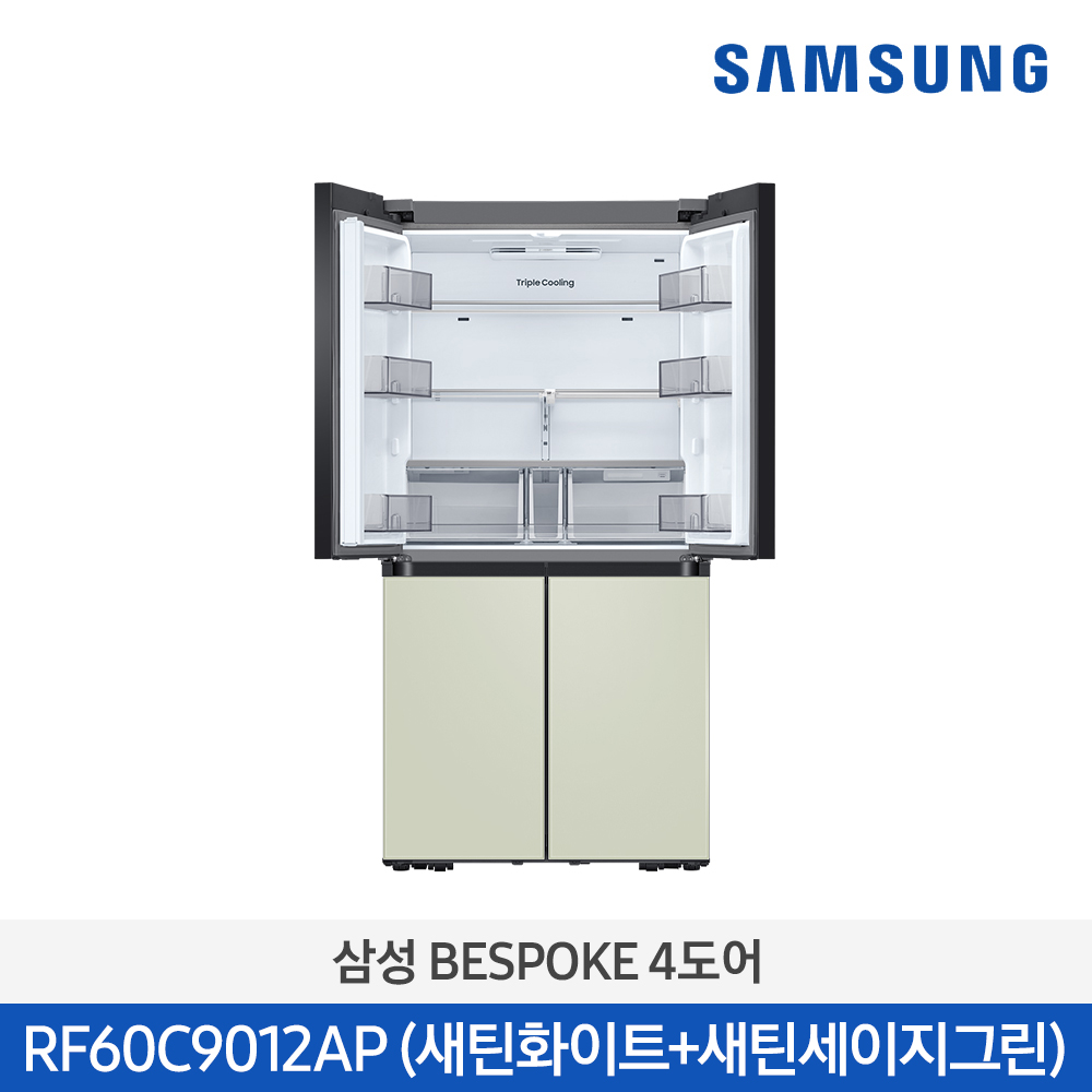 [삼성전자] BESPOKE 냉장고 4도어 RF60C9012APWQ