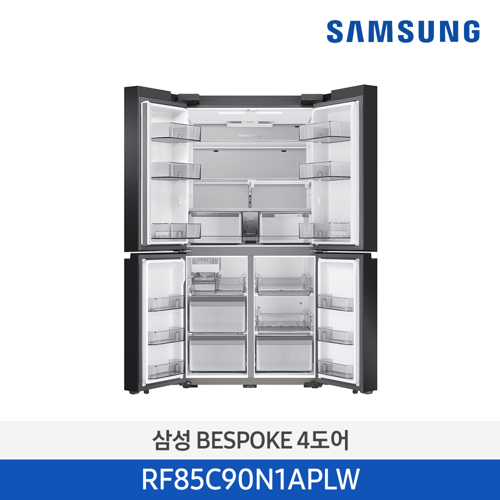 [삼성전자] BESPOKE 4도어 냉장고 RF85C90N1APLW