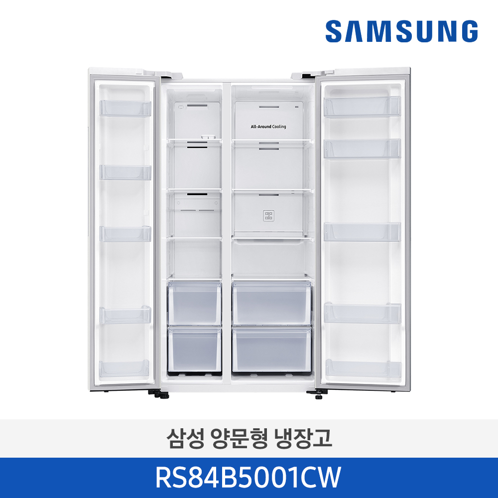 [삼성전자] 2도어 양문형 냉장고 RS84B5001CW