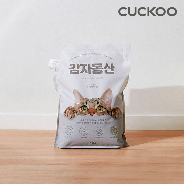 [CUCKOO] 쿠쿠 넬로 감자동산 고양이모래 무향 18kg NCLS-A0910B