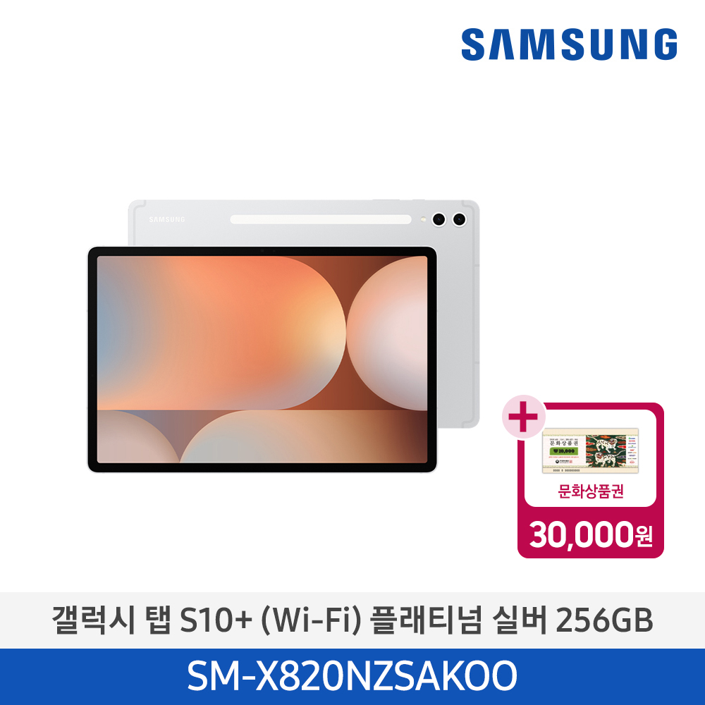 [삼성전자] 갤럭시 탭 S10+ (Wi-Fi) SM-X820NZSAKOO